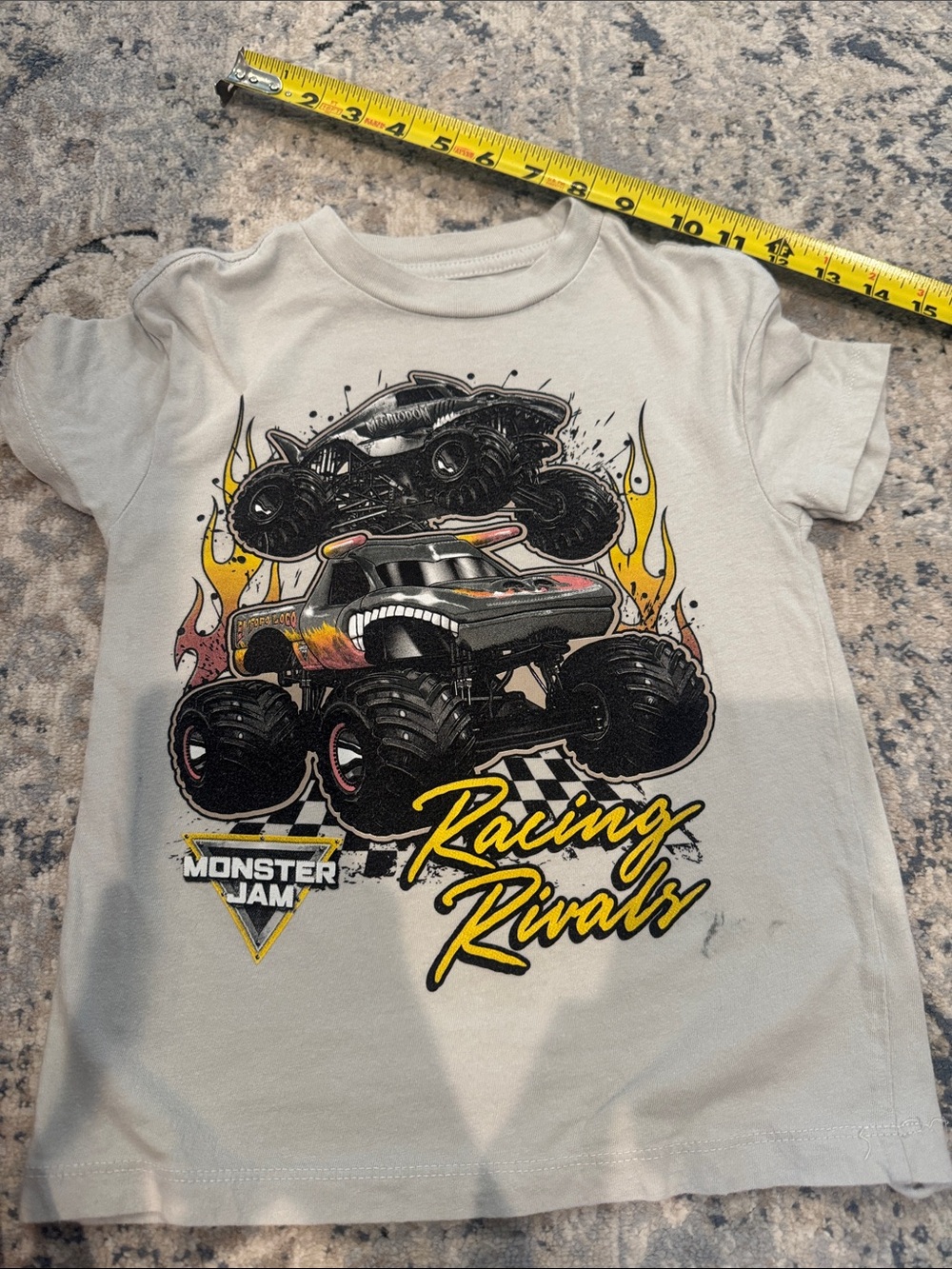 Monster Jam Racing Rivals Short Sleeve Tee - White